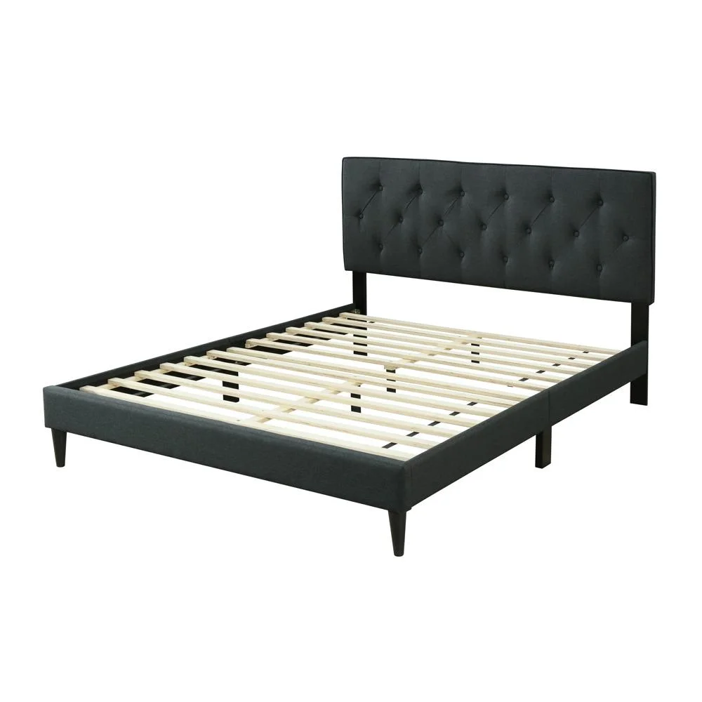Bernards Piper Upholstered Queen Bed In A Box