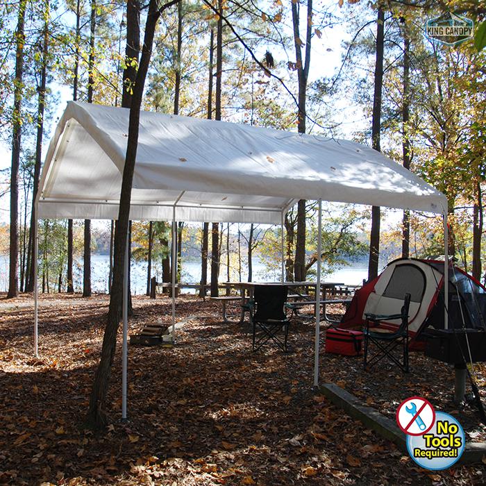 King Canopy Universal 6 Leg 10X13 Canopy w/ WHITE Cover