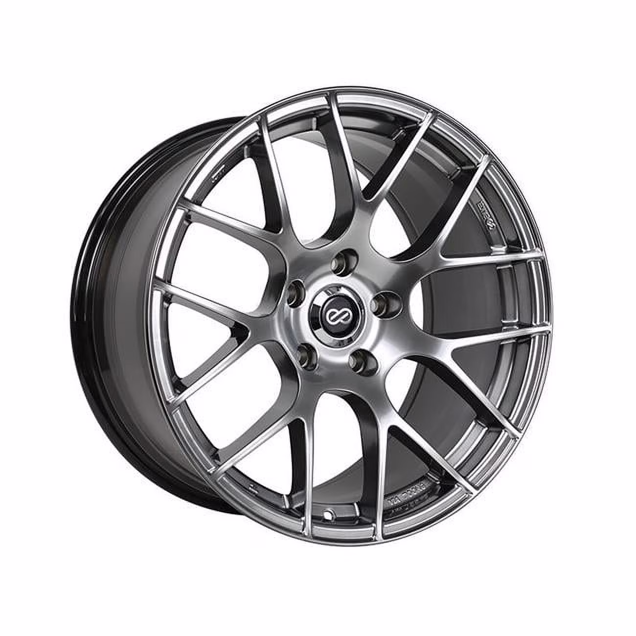 18 x 8.5 & 5x112 Bolt Pattern 42 mm Offset 72.6 mm Bore Raijin Hyper Silver Wheel