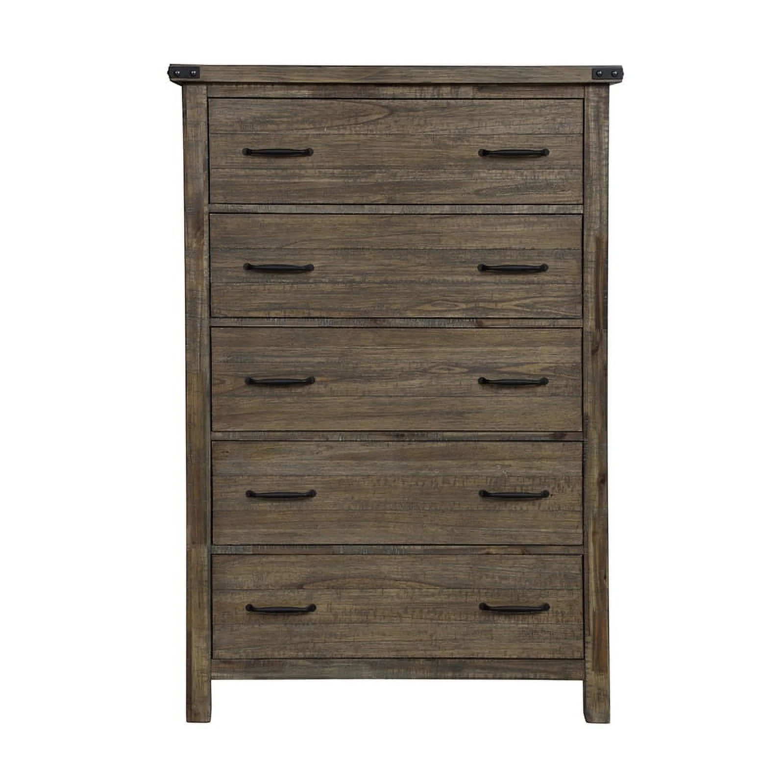 New Classic Galleon 5-Piece Wood Cal King Bedroom Set in Walnut