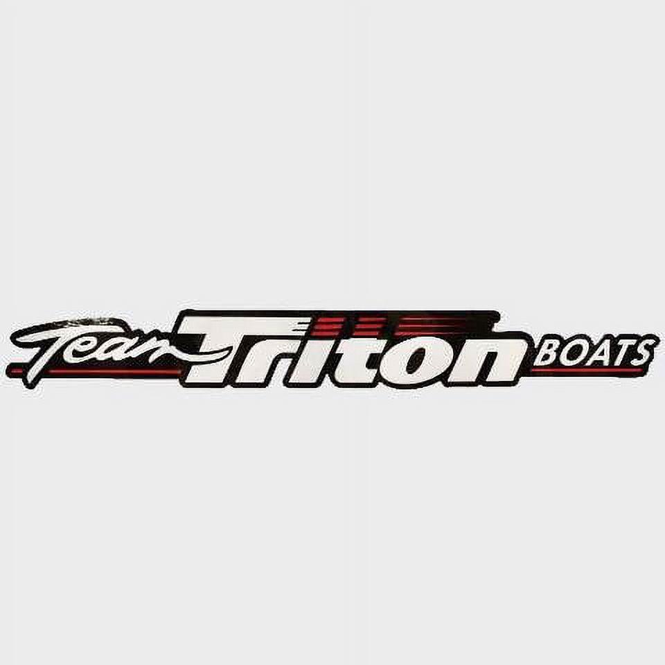 Triton Boat Team Decal 1860634 | 24 x 3 Inch Sticker Red White Black