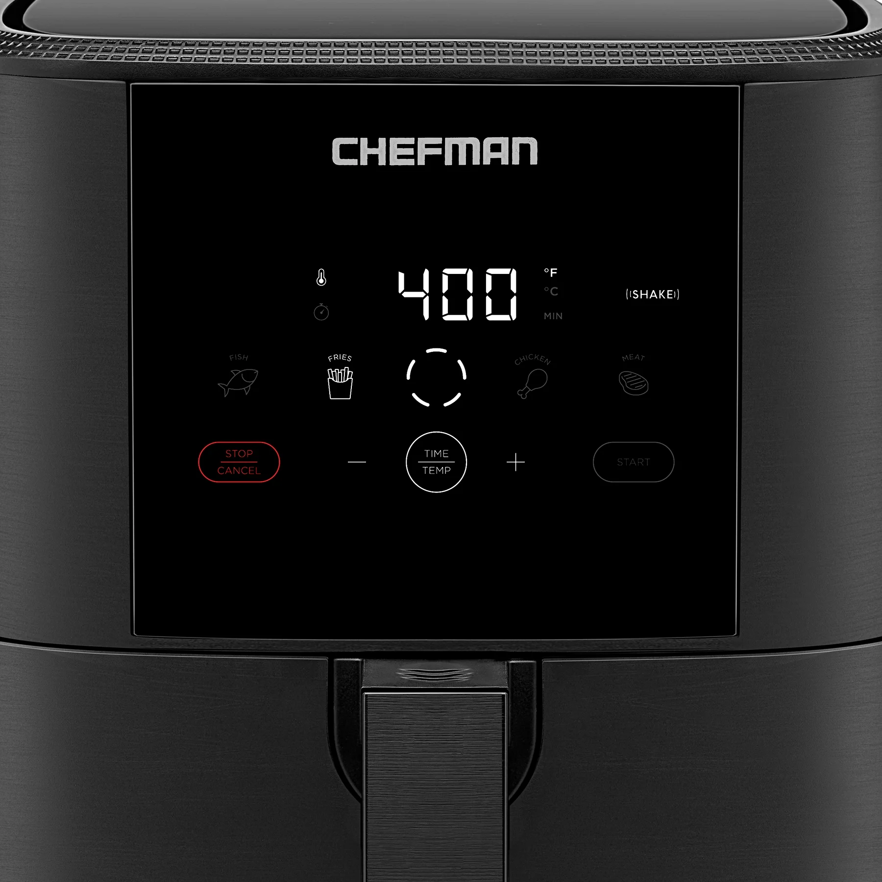 Chefman TurboFry Touch Air Fryer, One-Touch Digital Control, 5 Quart - Black, New