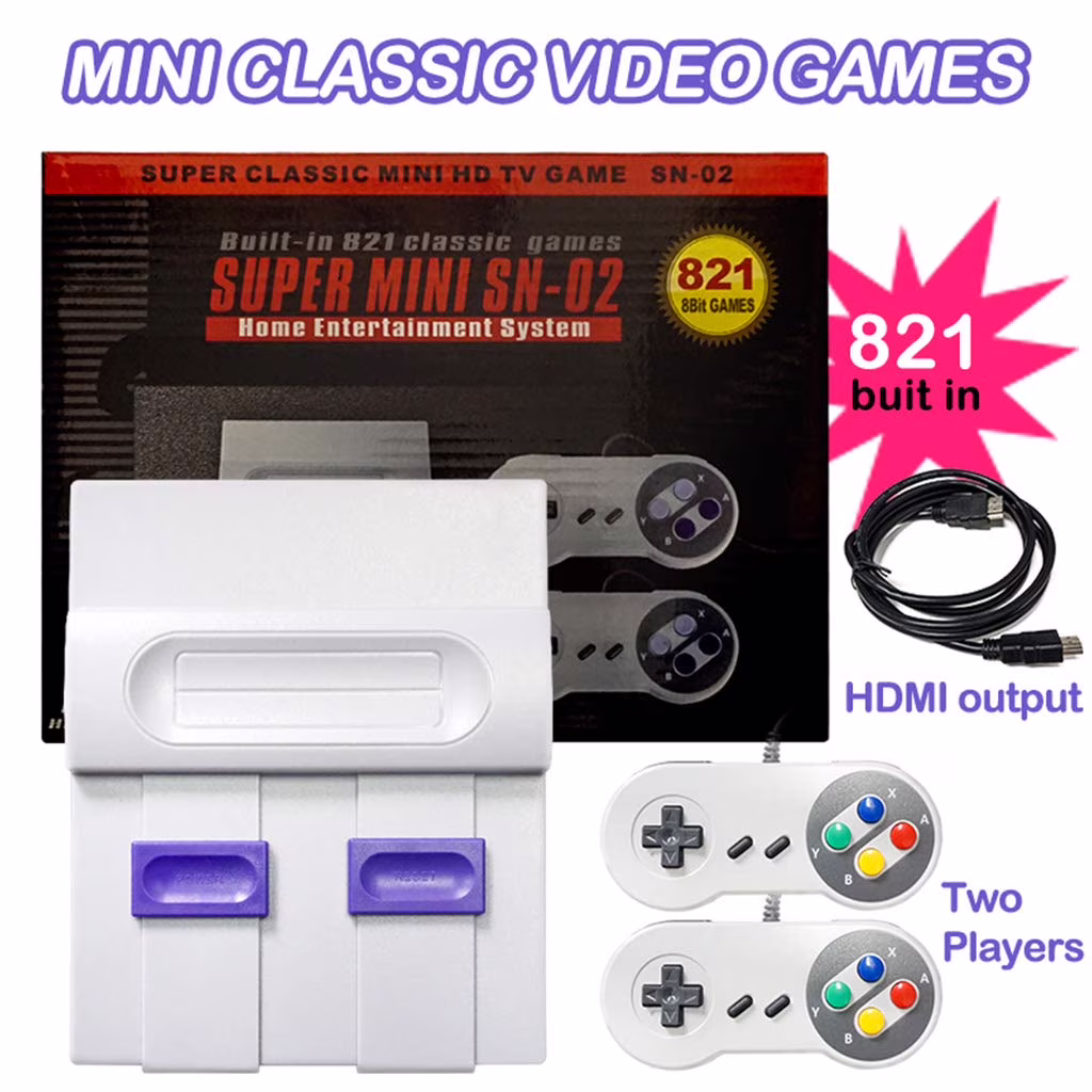 NEW HDMI Super Classic Edition Console Mini Built-in 821 Game
