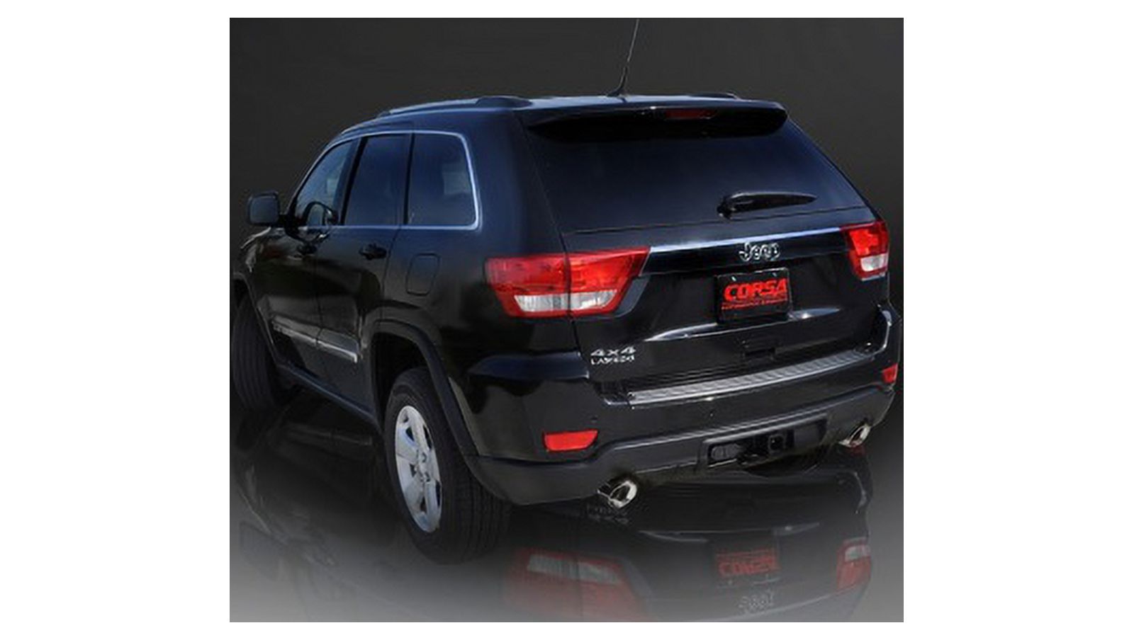 Corsa 15-16 Jeep Grand Cherokee Polished 2.5in Dual Rear Exit Cat-Back Exhaust