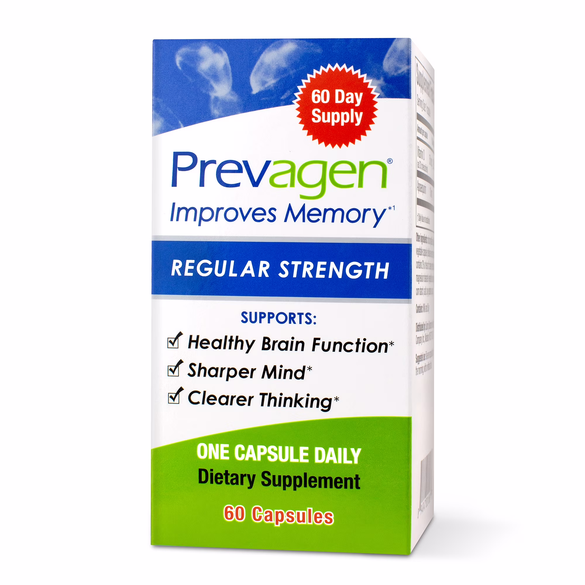 Prevagen Regular Strength Capsules Improves Memory 60 ea