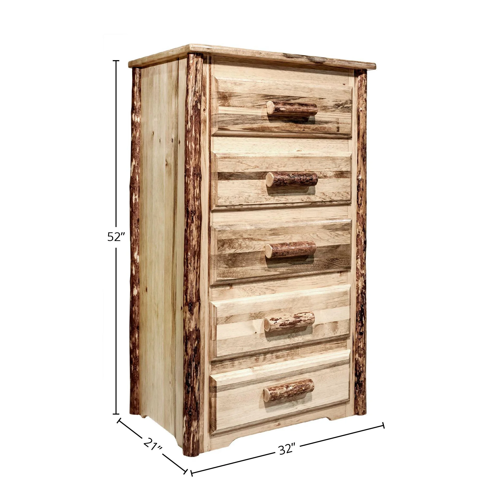 Glacier Country Collection 5 Drawer Chest of Drawers