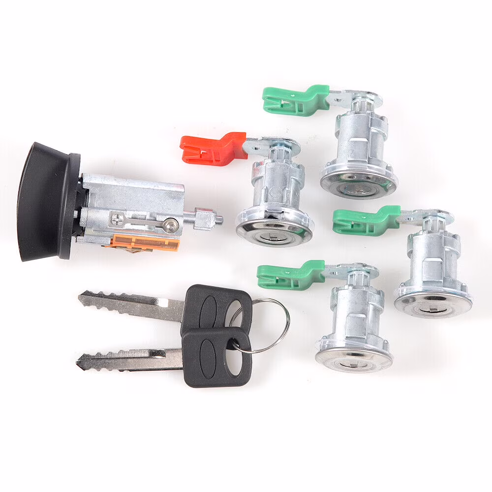 Ignition Switch & Door Lock Cylinder with 2 Keys for Ford E150 E250 E350 Van 1997-2020