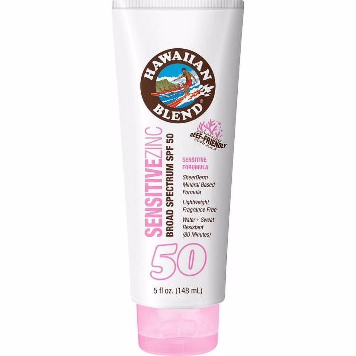 Hawaiian Blend Sensitive Skin Zinc Sunscreen - SPF 50 - 5 fl oz