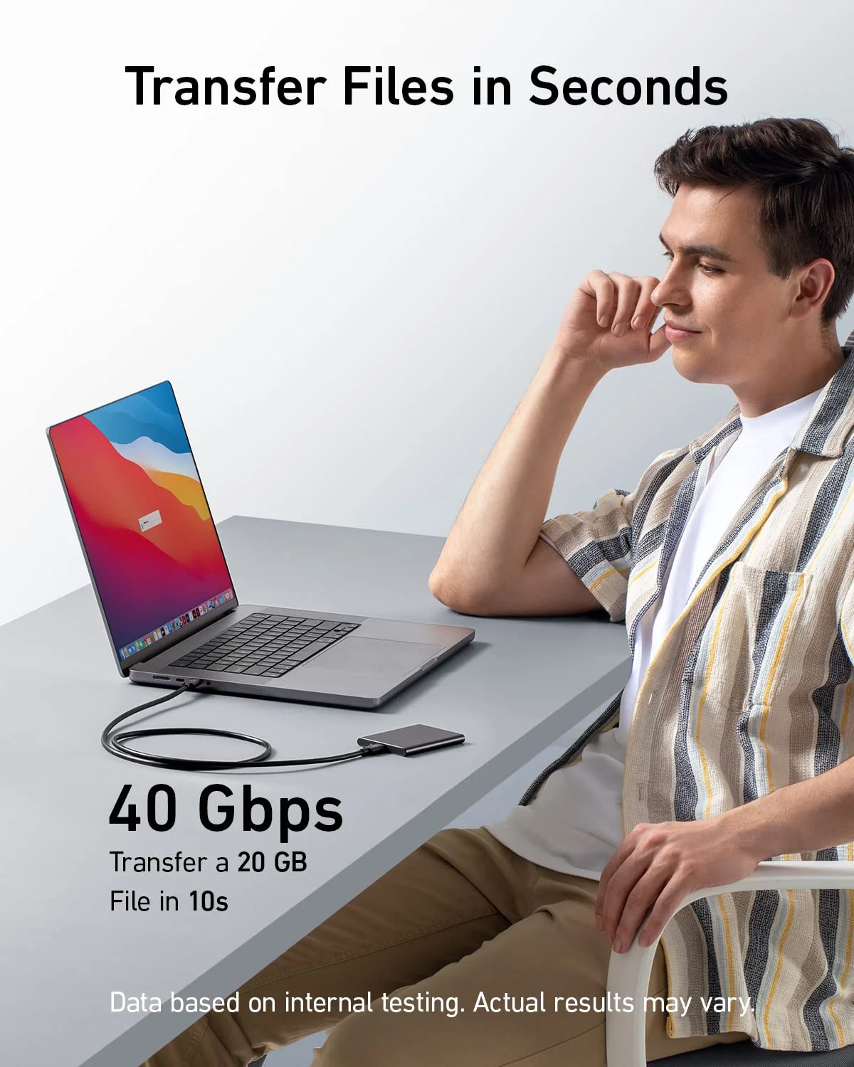 Anker 515 USB C to USB C Cable,3.3 ft,Supports 8K HD Display,40 Gbps Sync,240W Charging for Laptop/Docking