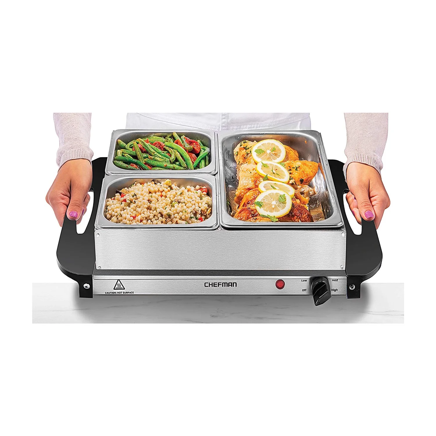 Chefman Electric Buffet Server + Warming Tray 14