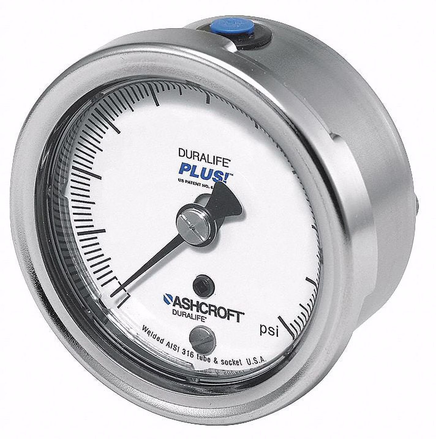 Ashcroft Pressure Gauge,0 to 200 psi,2-1/2In  251009SW02BXLL200