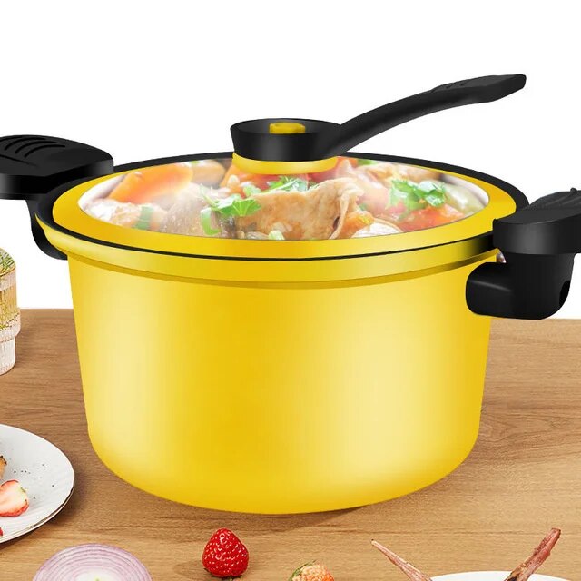 NEW 2024 Non-stick Pressure Cooker For Household Cooking Cast Iron Explosion-Proof  Pressure Cooker Induction Cookers Gas Cookers