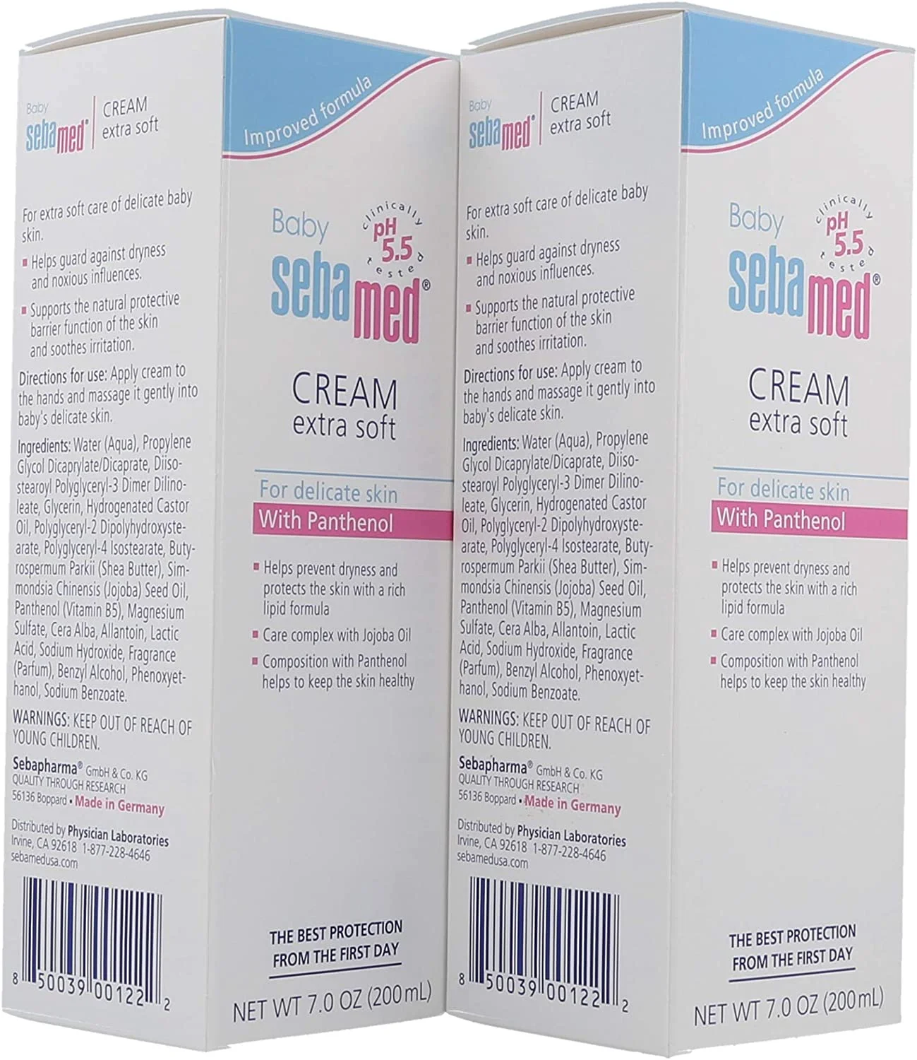 Sebamed Baby Cream Extra Soft Moisturizer - 7 Oz, 2 Pack