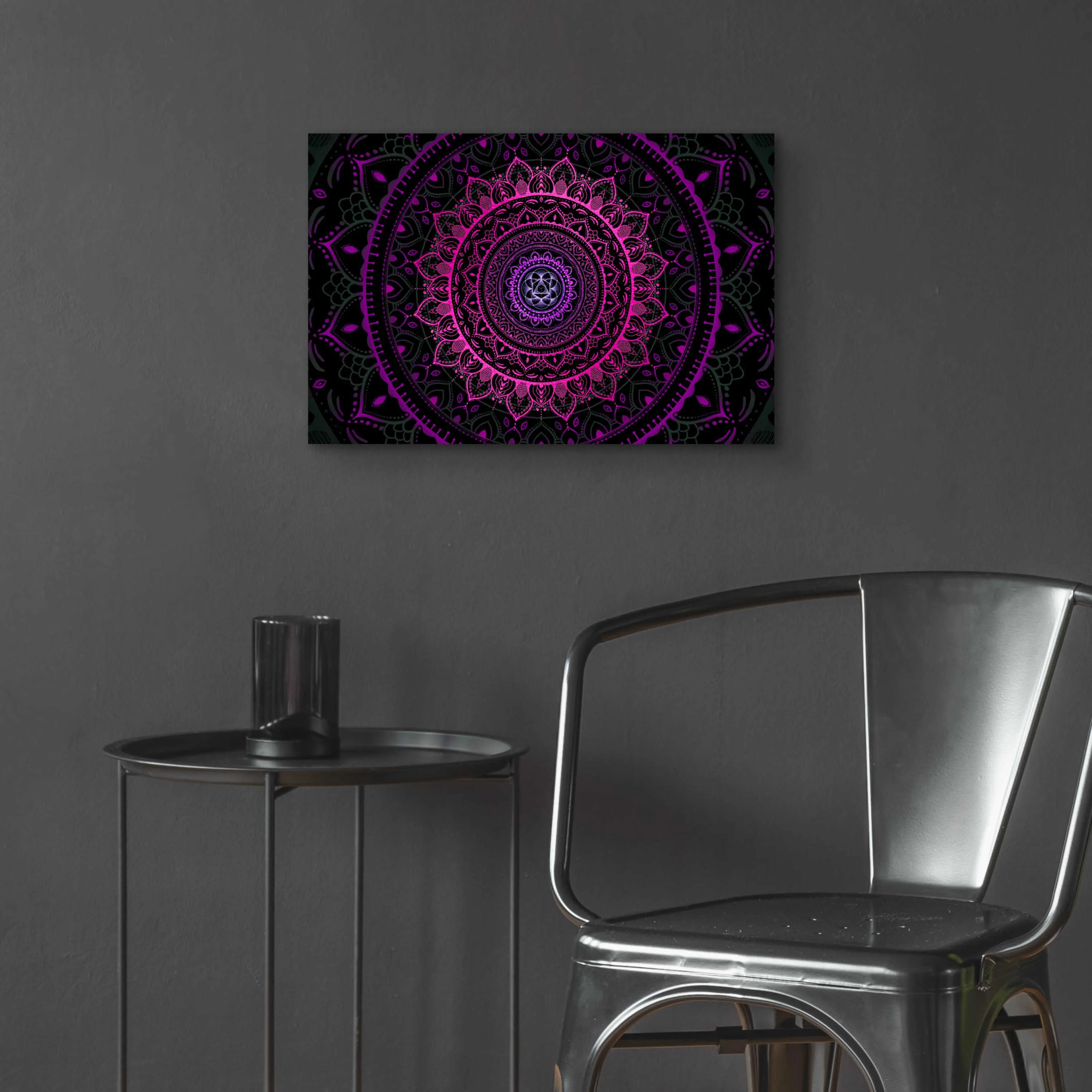 Epic Art 'Zen Mandala 3' by Cameron Gray, Acrylic Glass Wall Art, 24