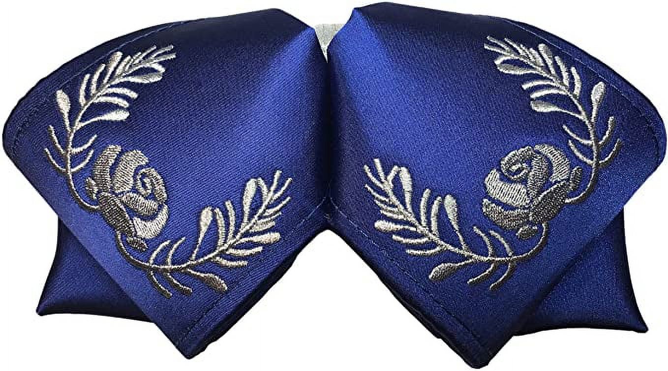 Multiple Colors Charro Bow Tie, Mexican Bows, Sombreros Charros De Mariachis Mexicanos, Mexican Bow Ties for Men with Flower and Branches Charros Blue & Silver