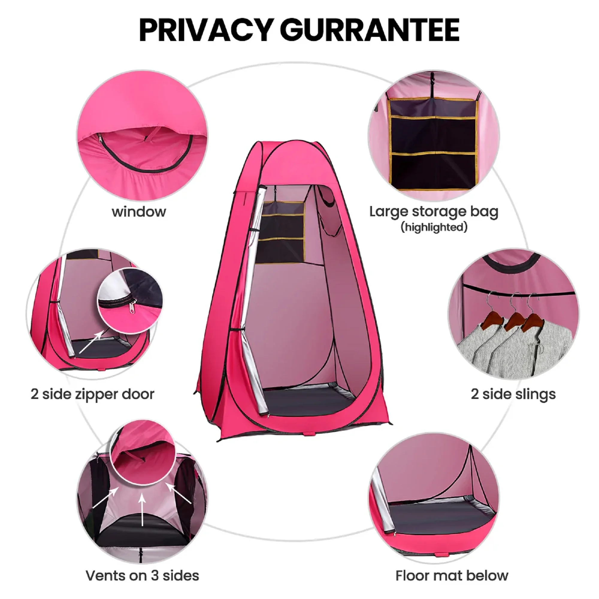 Magazine Mountain Potable Privacy Tent - Green