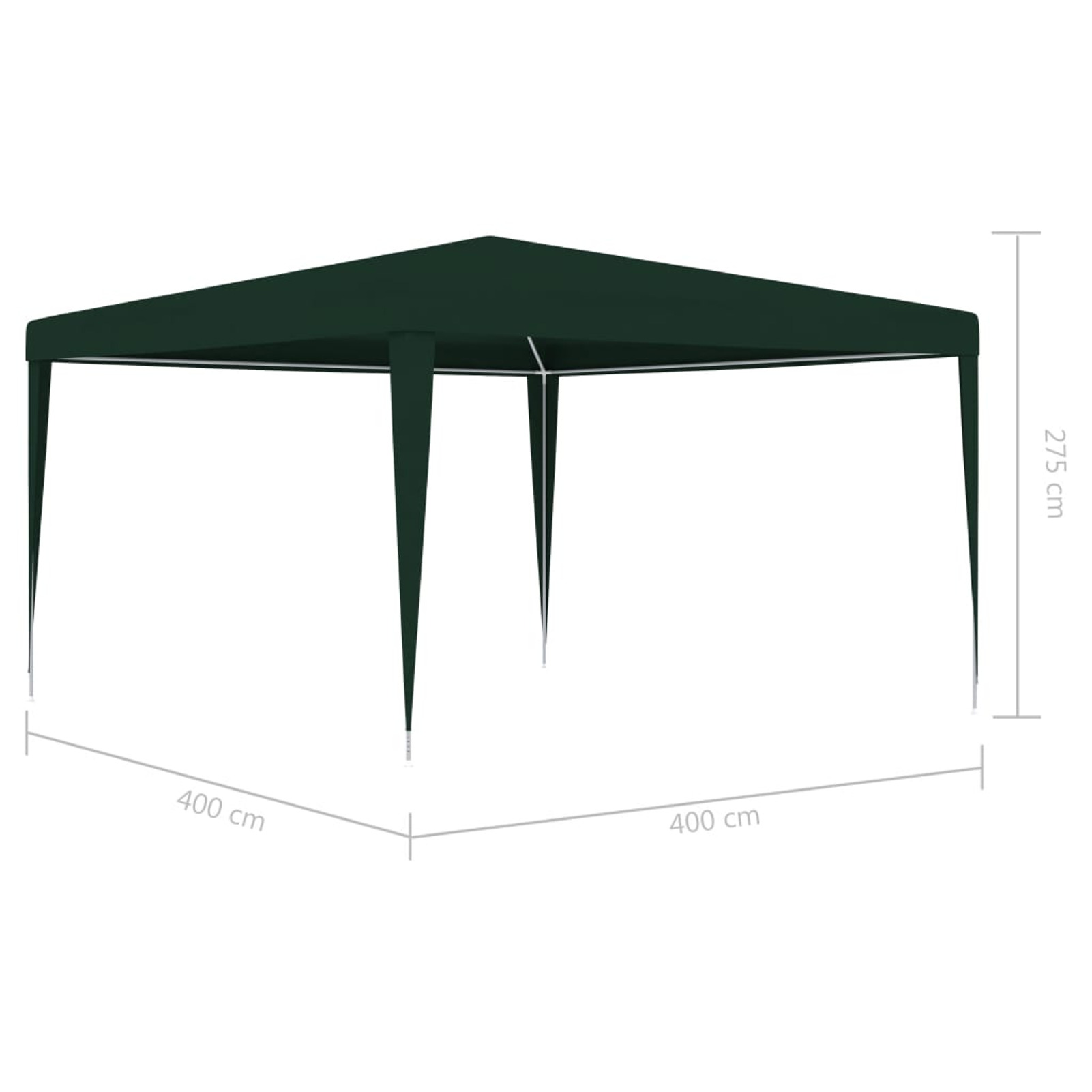 Htovila Professional Party Tent 13.1'x13.1' Green 0.3 ozft²