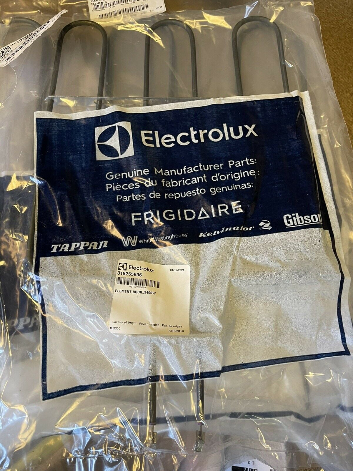 GENUINE OEM Electrolux 318255606 Frigidaire Range/Stove/Oven Broil Element