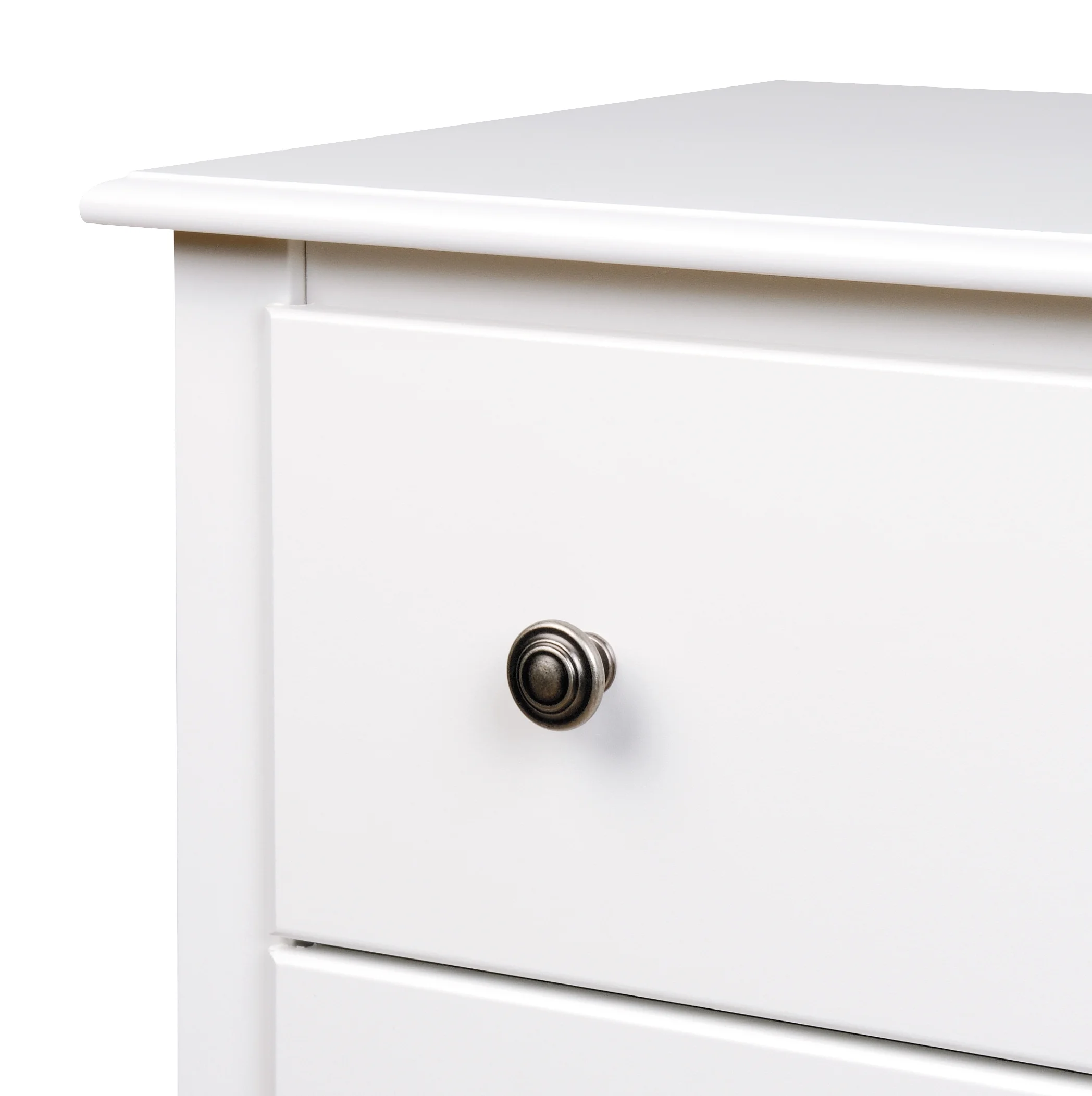 Prepac Monterey 2 Drawer Bedroom Nightstand, White