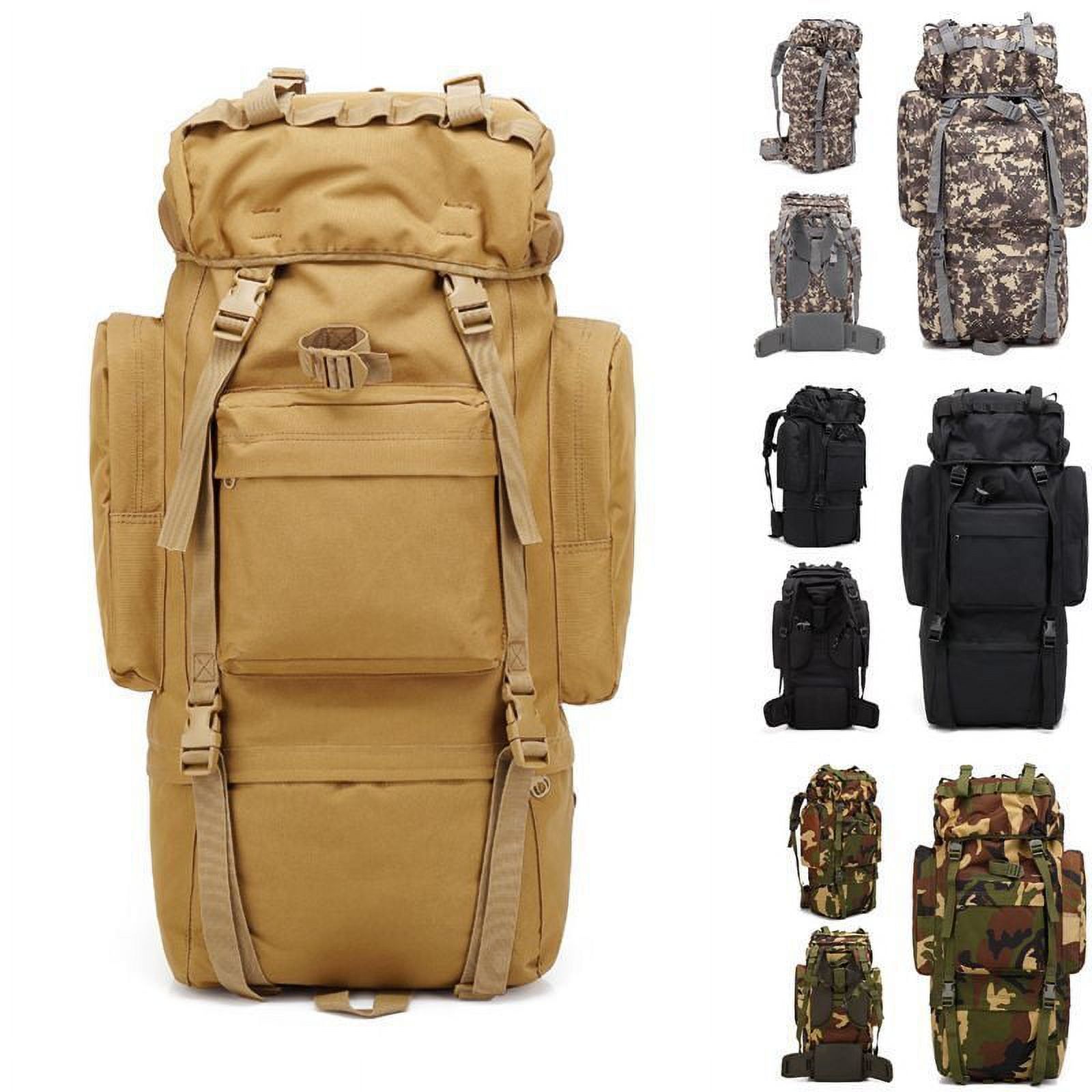 65L Big Camping Hiking Backpack for Men Travel Oversized Military Rucksack US