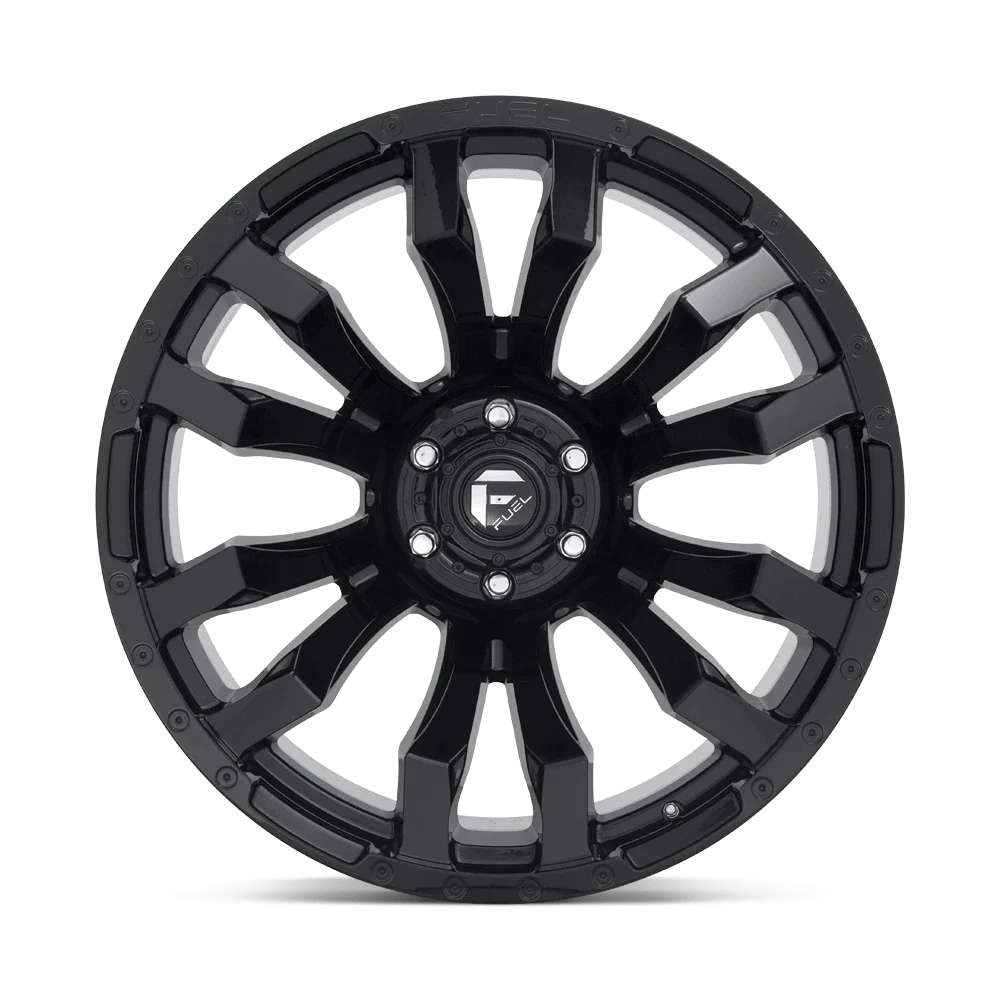 Fuel 1PC Aluminum Rim D675 BLITZ 20X9in Gloss Black Finish, D67520908950