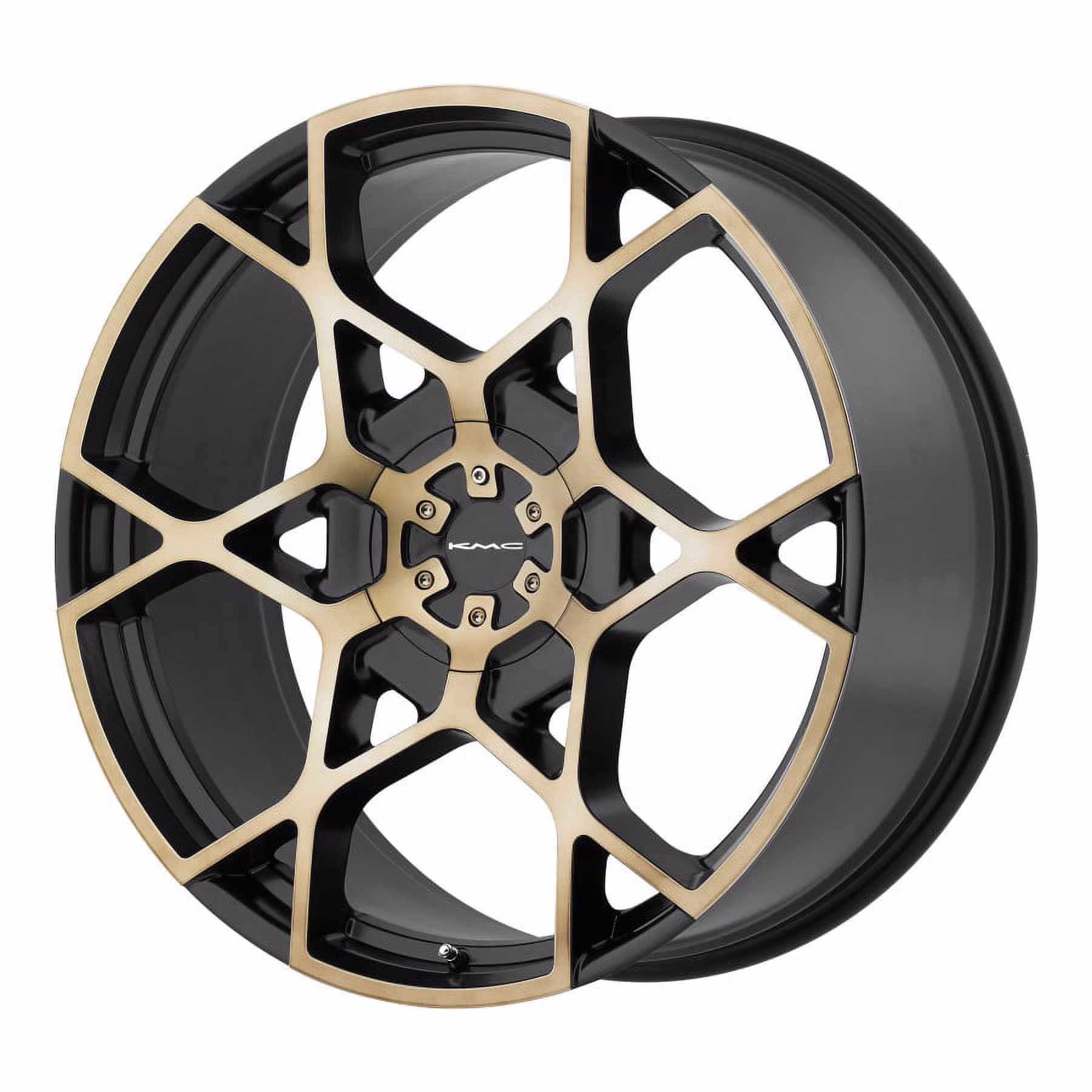 Kmc Km695 Crosshair 20X8.5 6X120/6X139.7 15Et 66.56Cb Satin Black W/ Machined Face And Tinted Clear Wheel