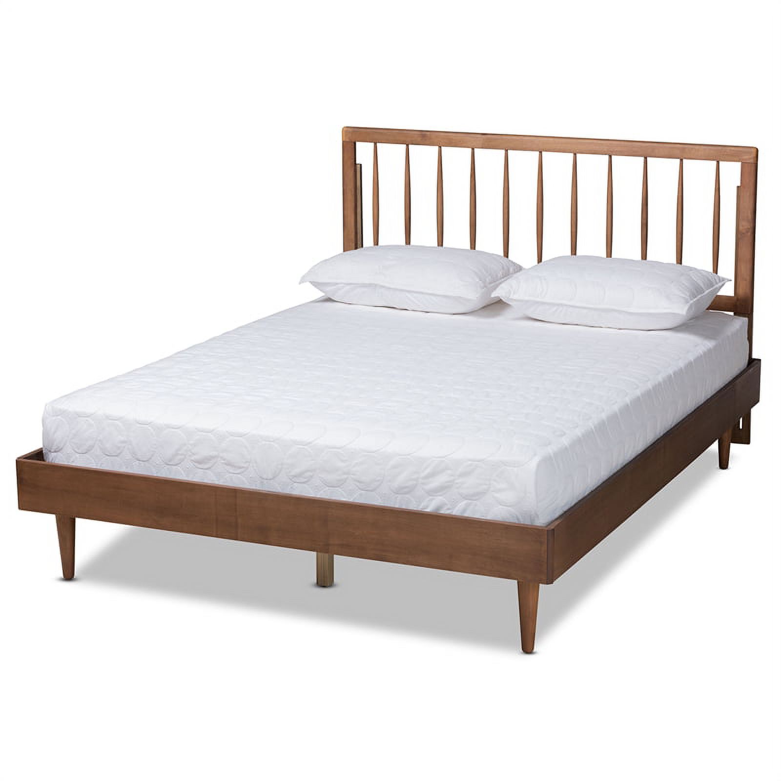 Bowery Hill Ash Walnut Finished Wood Full Size Platform Bed