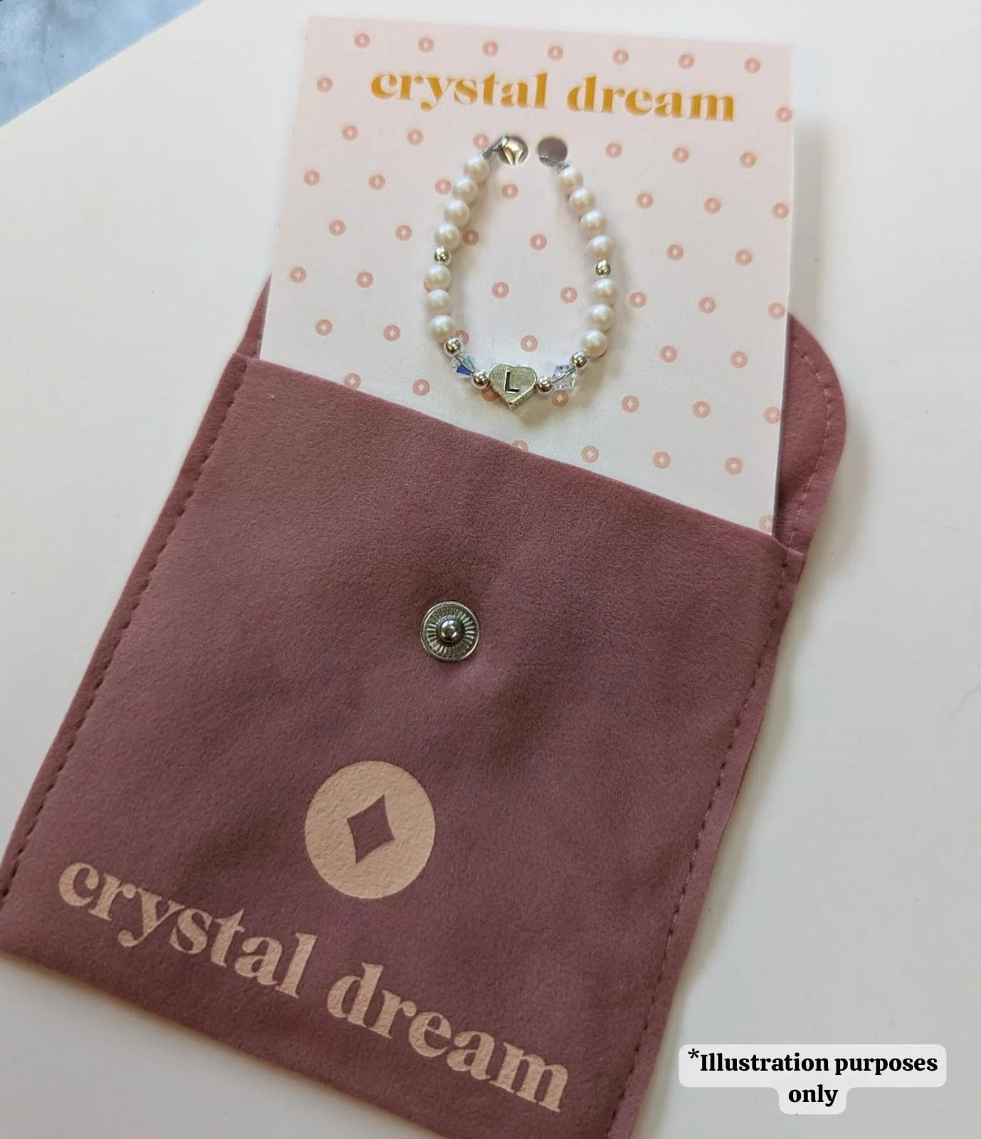 Infant/Baby Girl/Child Bracelet With 14kt Gold Filled Beads, Rice Rhodonite Beads (B2129-G)