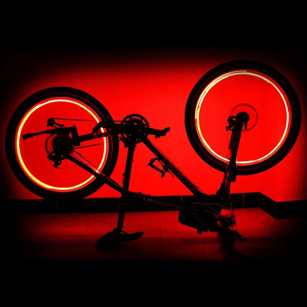 Red LED Bike Wheel Light - 1x - 0.16 - Enhance your safety on night rides