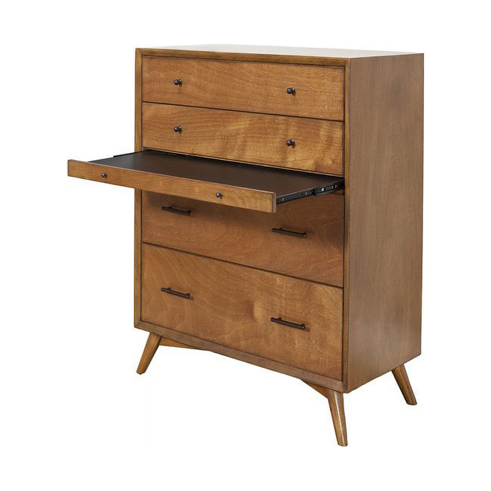 Home Square 3 Piece Set with Chest and 2 Drawer 2 Nightstands in Brown