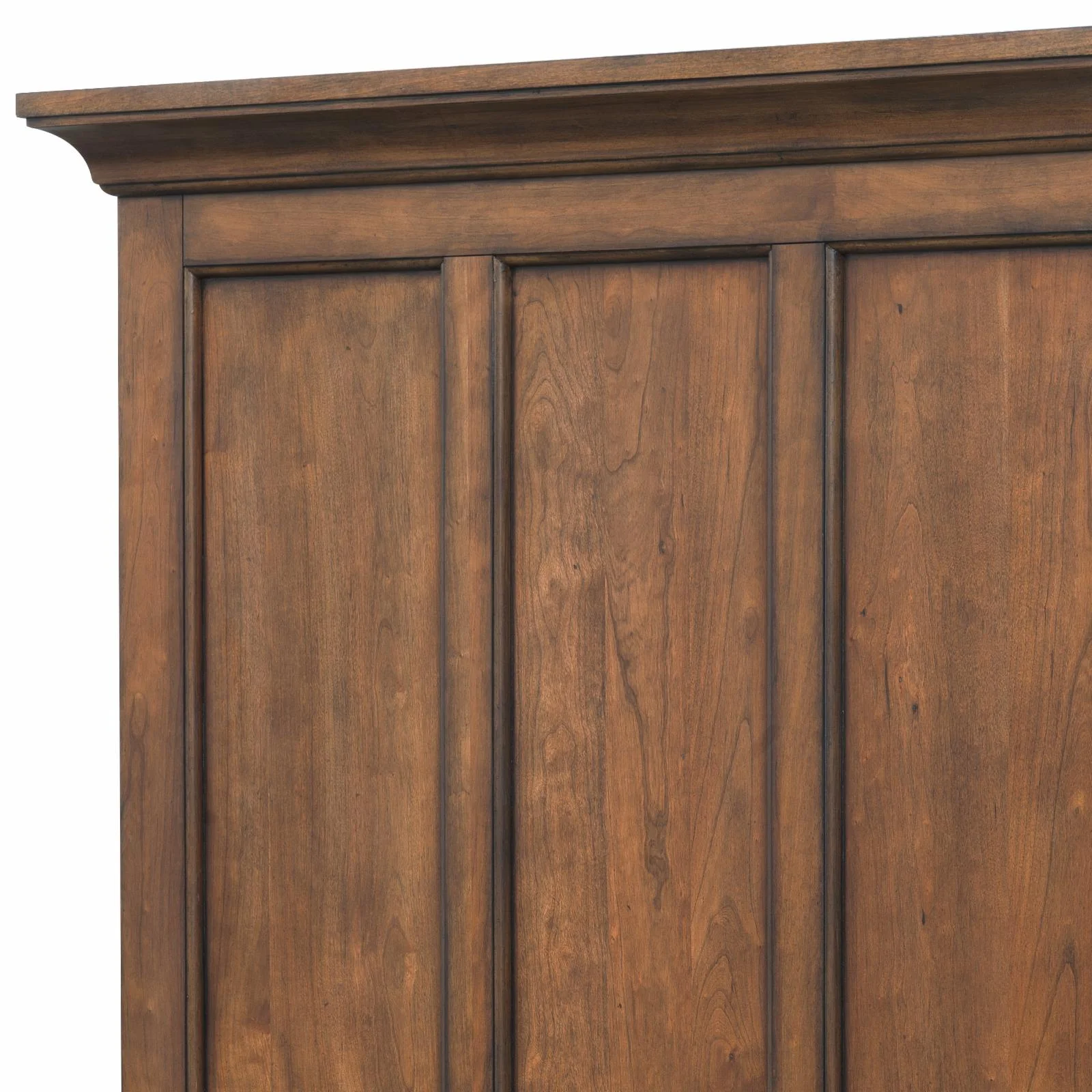 Shaker Heights Queen Wood Panel Bed in Cherry Brown Finish by Samuel Lawrence