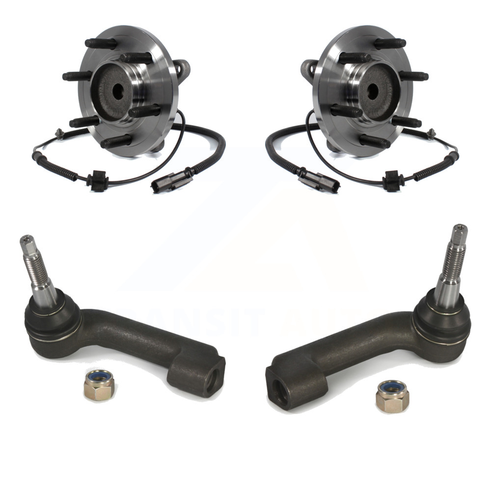 Transit Auto - Front Wheel Bearing And Tie Rod End Kit For Ford F-150 Expedition Lincoln Navigator K77-100218
