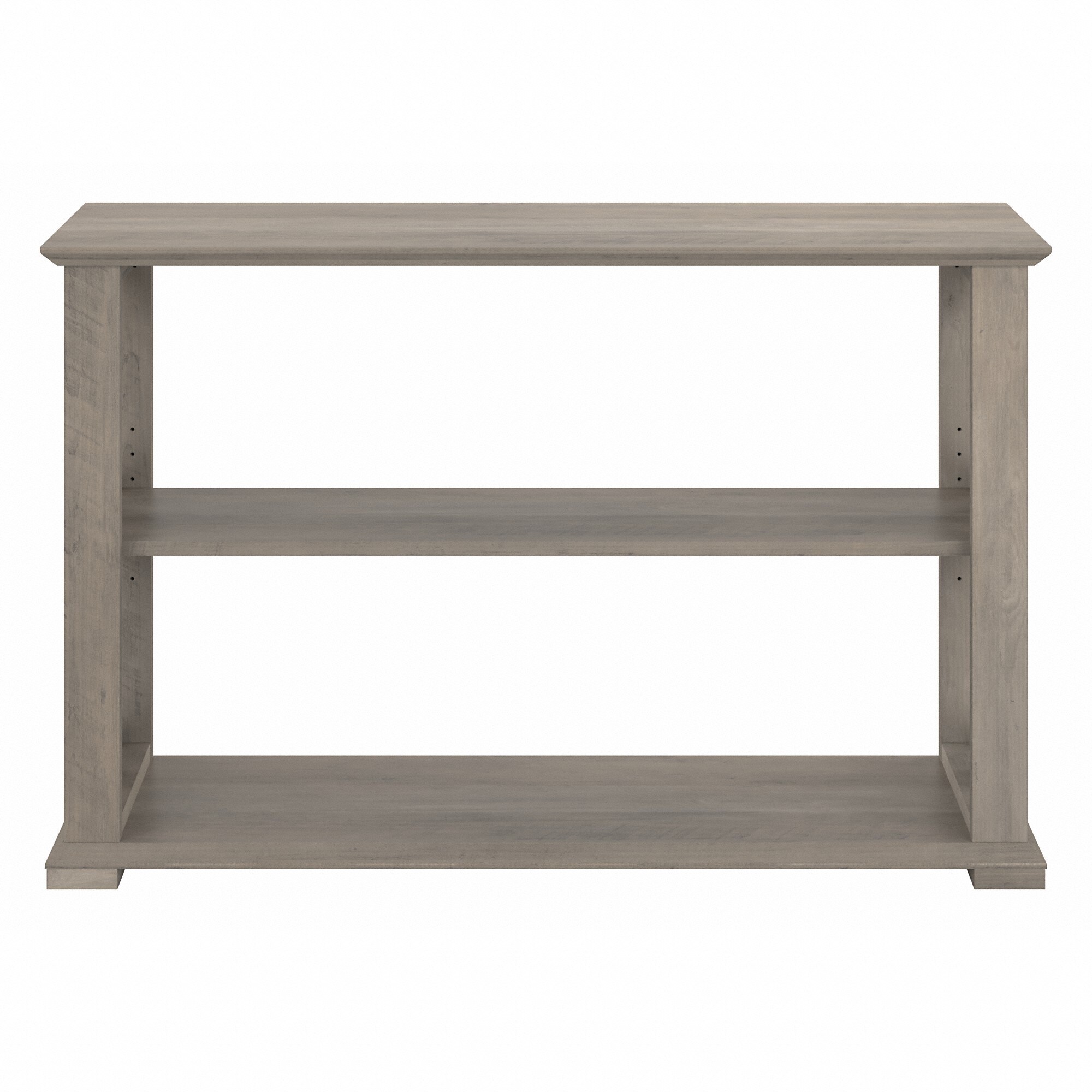 Homestead Console Table with Shelves in Linen White Oak - Engineered Wood