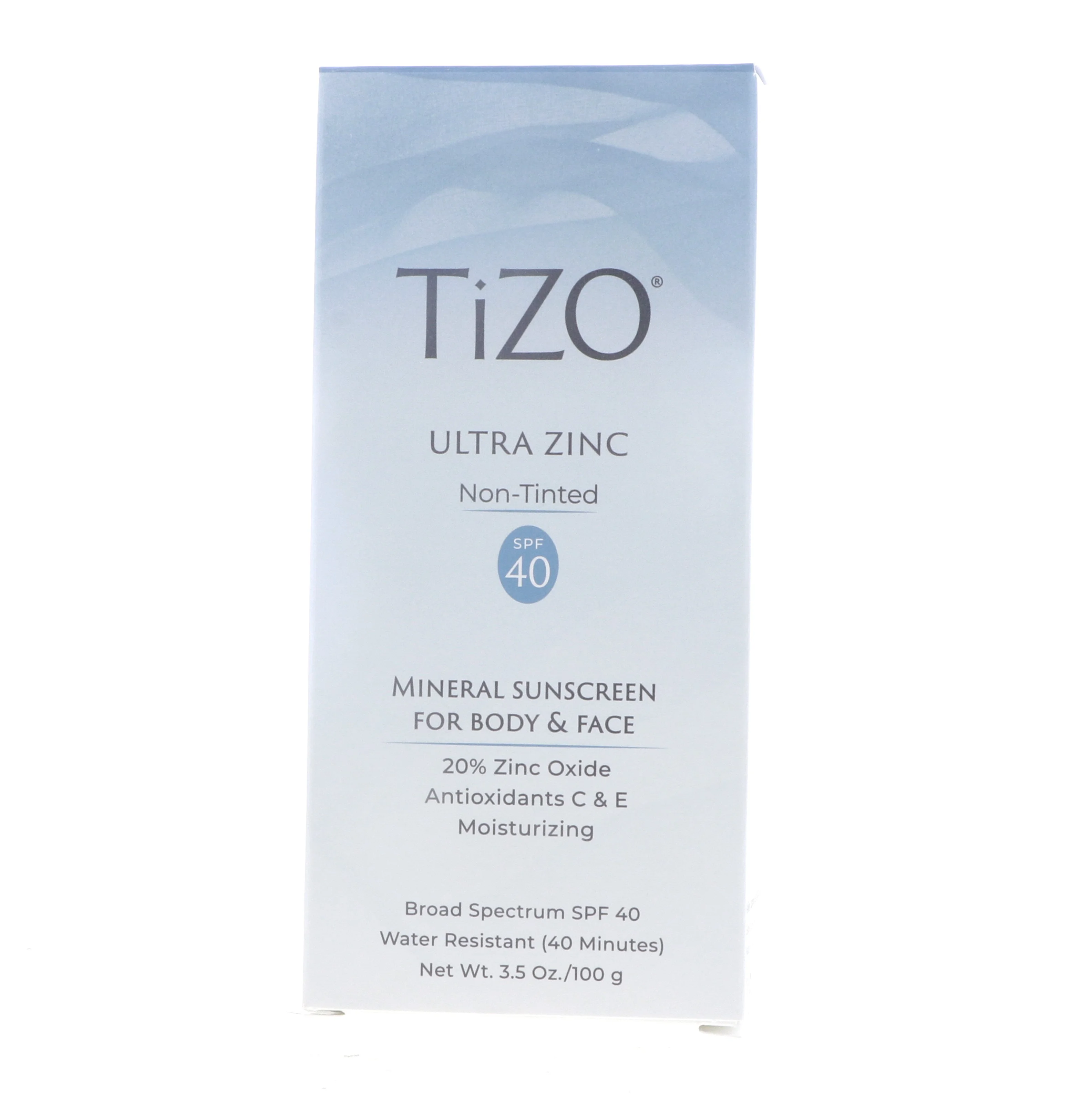 Tizo Ultra Zinc Body and Face Non-tinted SPF 40 Sunscreen 3.5 oz