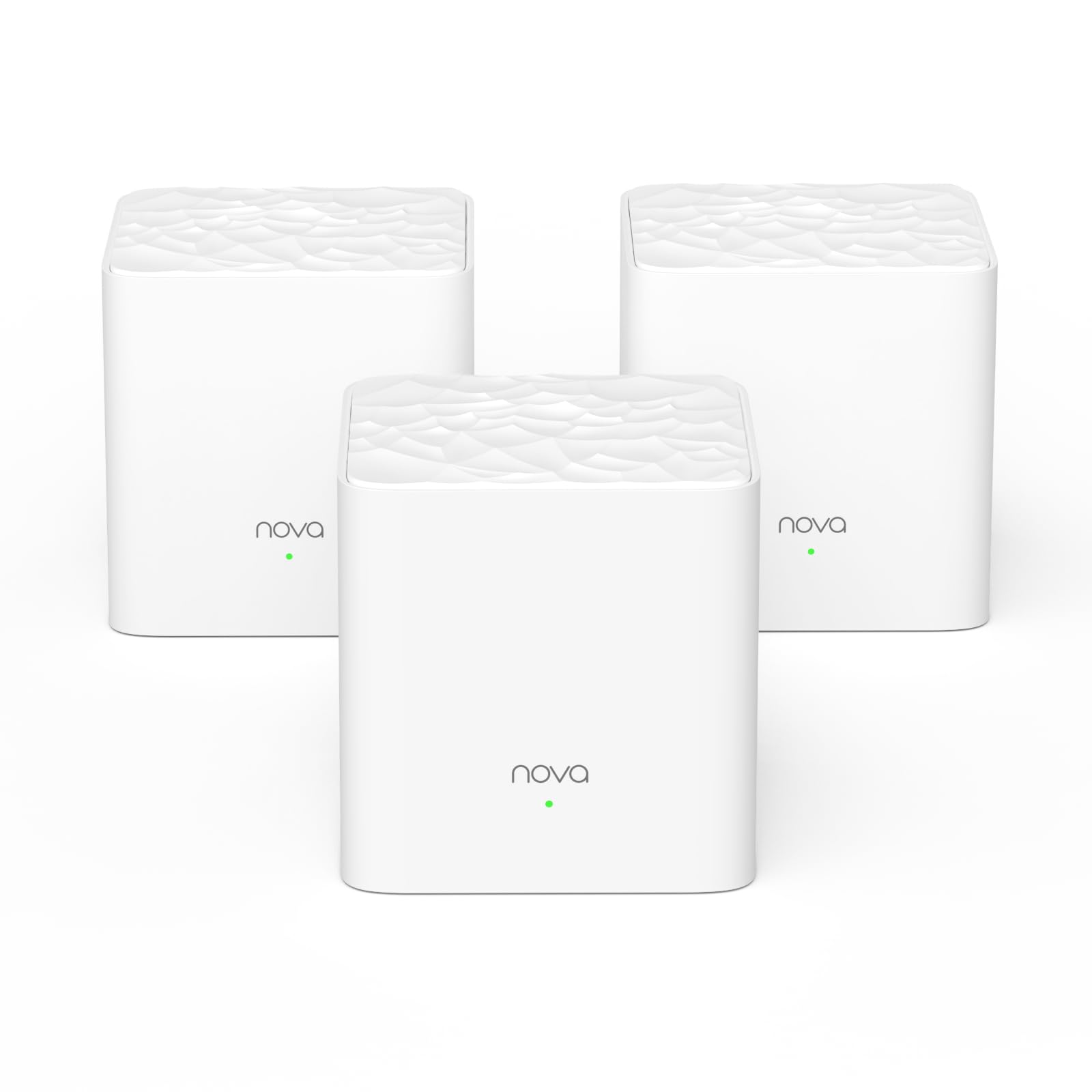 Tenda Nova Mesh WiFi System - Covers 3500 sq.ft - AC1200 Dual-Band Mesh Network for Home Internet - Parental Control - 3-Pack
