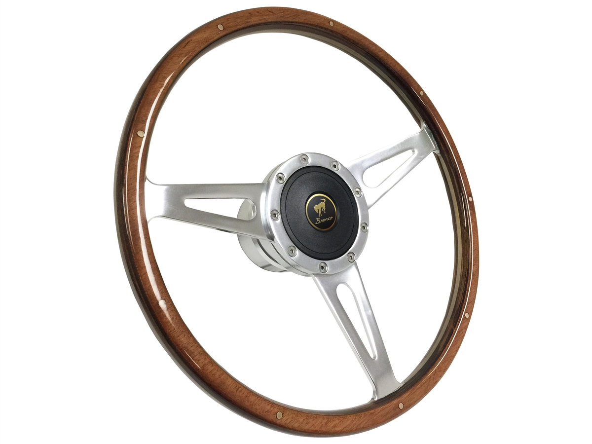 1978-1991 Ford Bronco; VSW 9 Bolt Deluxe Classic Wood Steering Wheel Kit