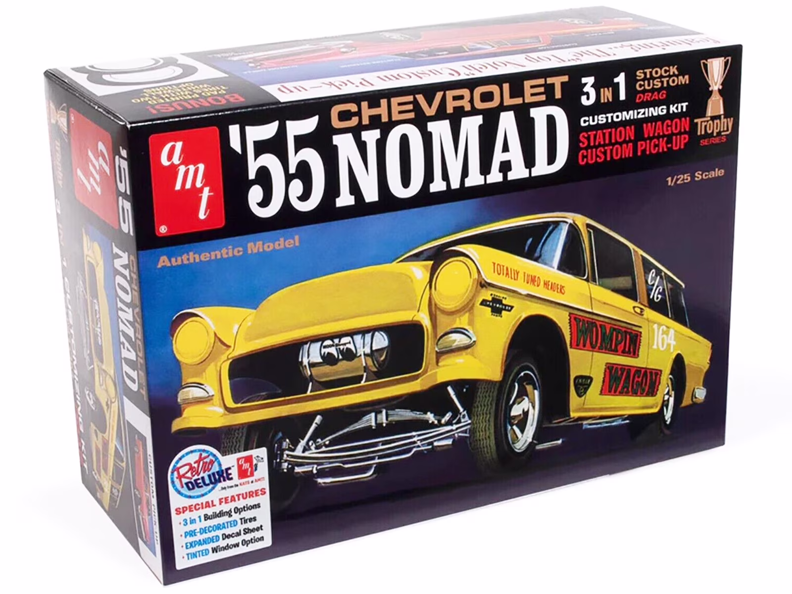 Skill 2 Model Kit 1955 Chevrolet Nomad 3-in-1 Kit 