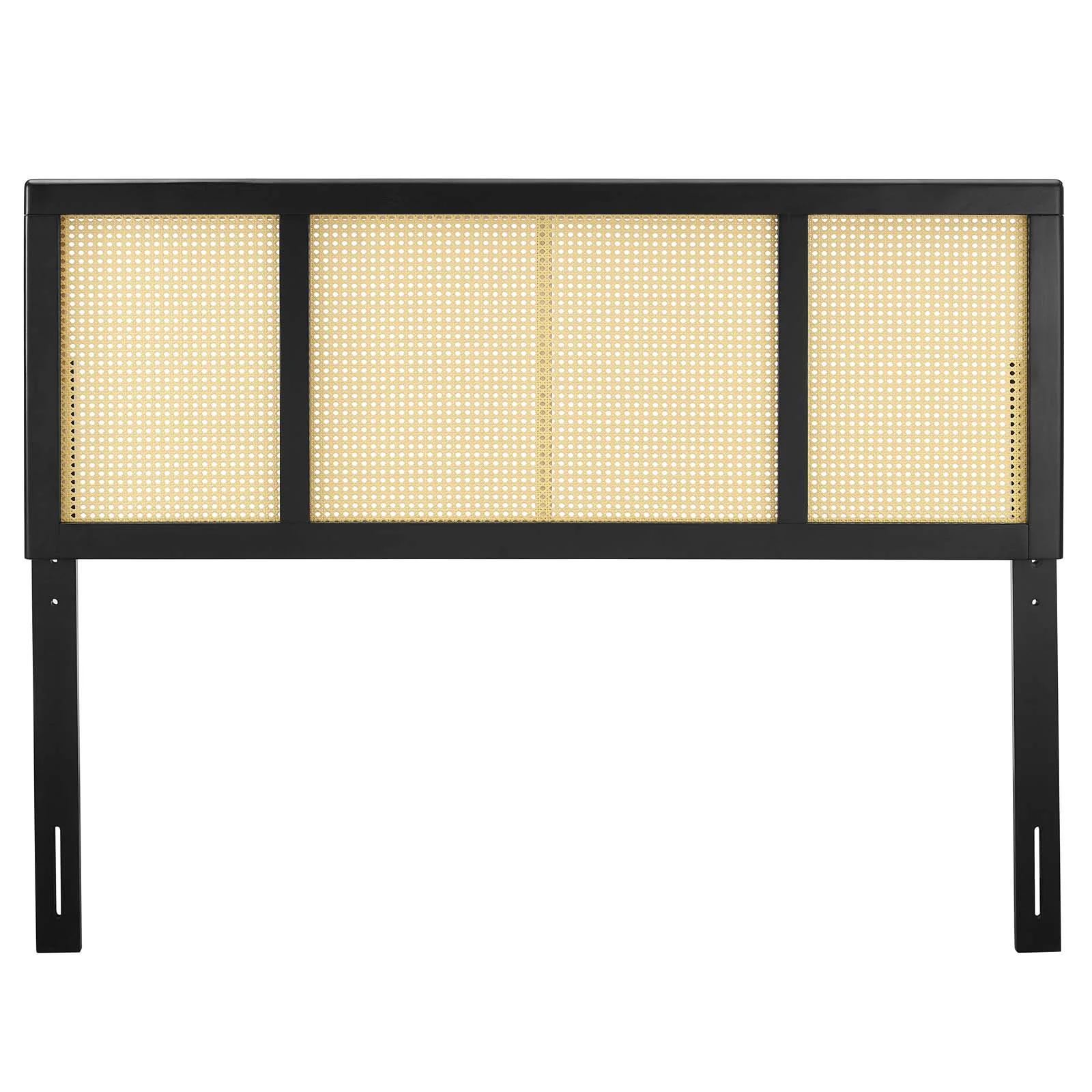Modway Delmare Cane King Headboard in Black