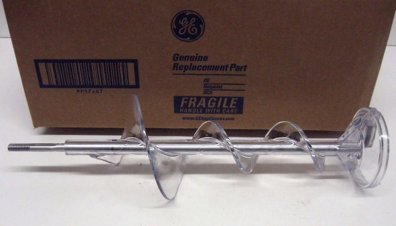 WR17X11939 Genuine GE Refrigerator Freezer Auger for Bucket PS1018130 AP3849786