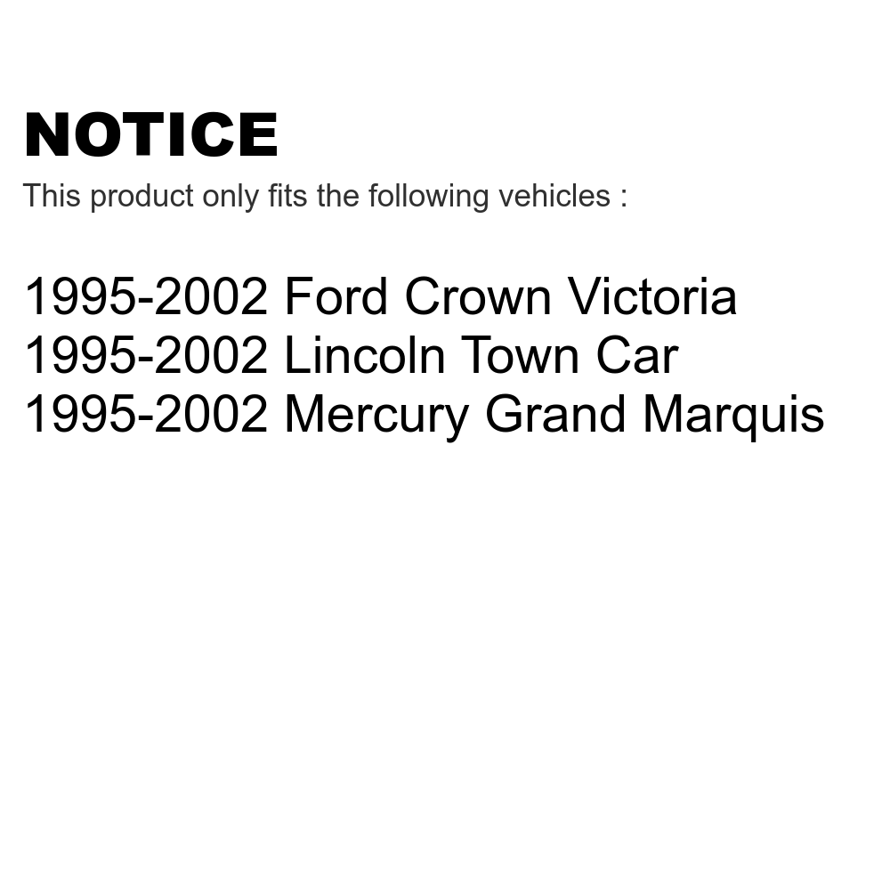 Front Upper Suspension Ball Joints Pair For 1995-2002 Mercury Grand Marquis Lincoln Town Car Ford Crown Victoria KTR-101341