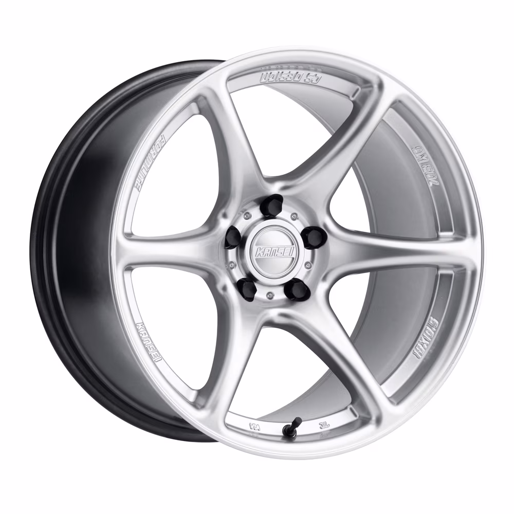 KANSEI Tandem Rim 17X9.5 5X114.3 Offset 12 Hyper Silver (Quantity of 1)