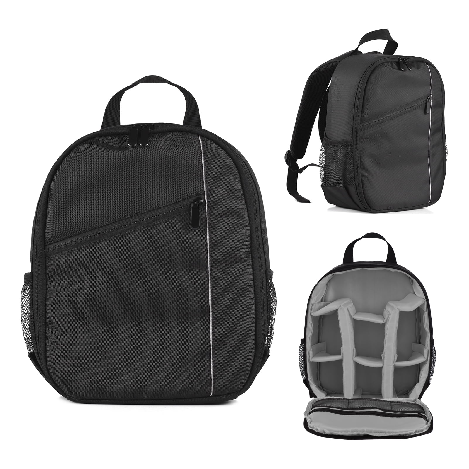 OWSOO Small Outdoor Bag Water-resistant Shock-proof Case Replacement for Sony Nikon DSLR/ SLR/ Mirrorless Cameras