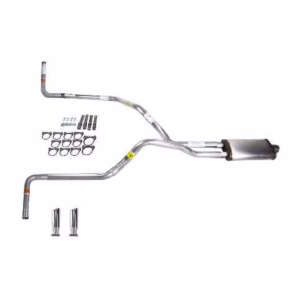 Silverado 99-06 dual exhaust 2.5 pipe Stainless muffler RC Tip Side Exit