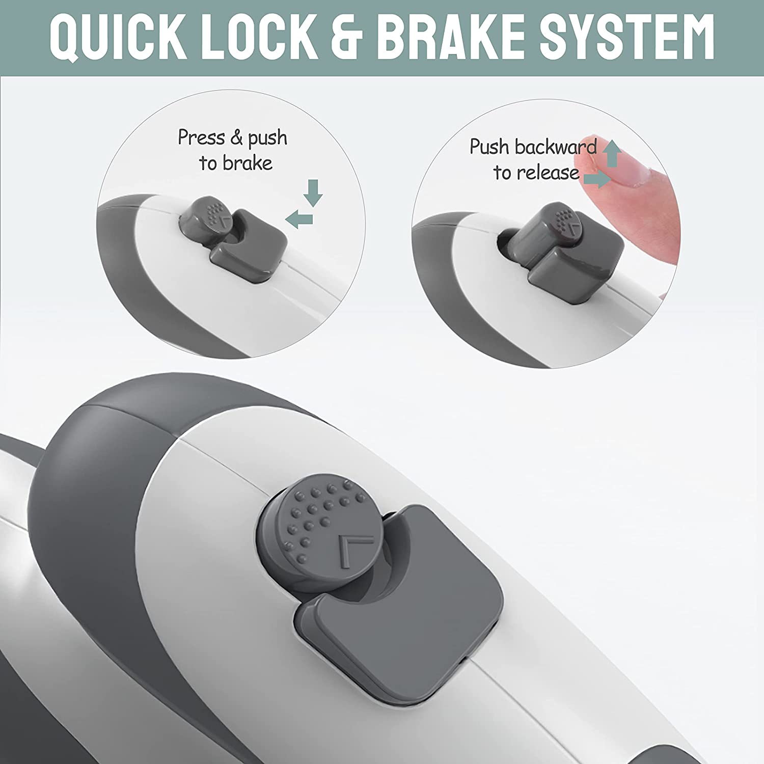 Heavy duty retractable dog leash with poop bag dispenser. Tangle-Free Anti-Bite Retractable Dog Leash 14.7ft for Small to Medium Large Breeds