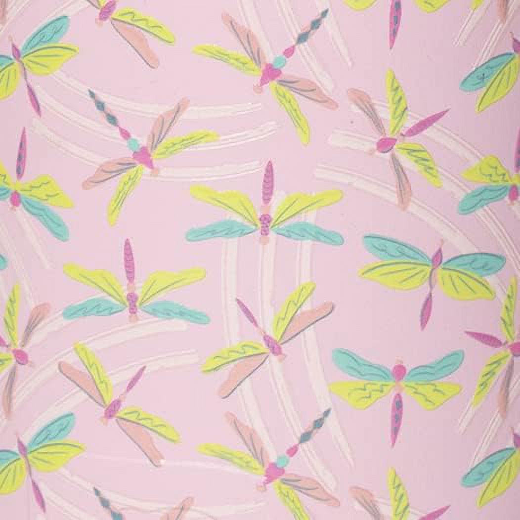 Cub Kids Insulated Water Bottle, Double Wall Vacuum Stainless Steel Drink Bottles, For Hot Cold Drinks With Lid And Straw For School Or Travel, Dishwasher Safe, 12 Oz, Dragonflies