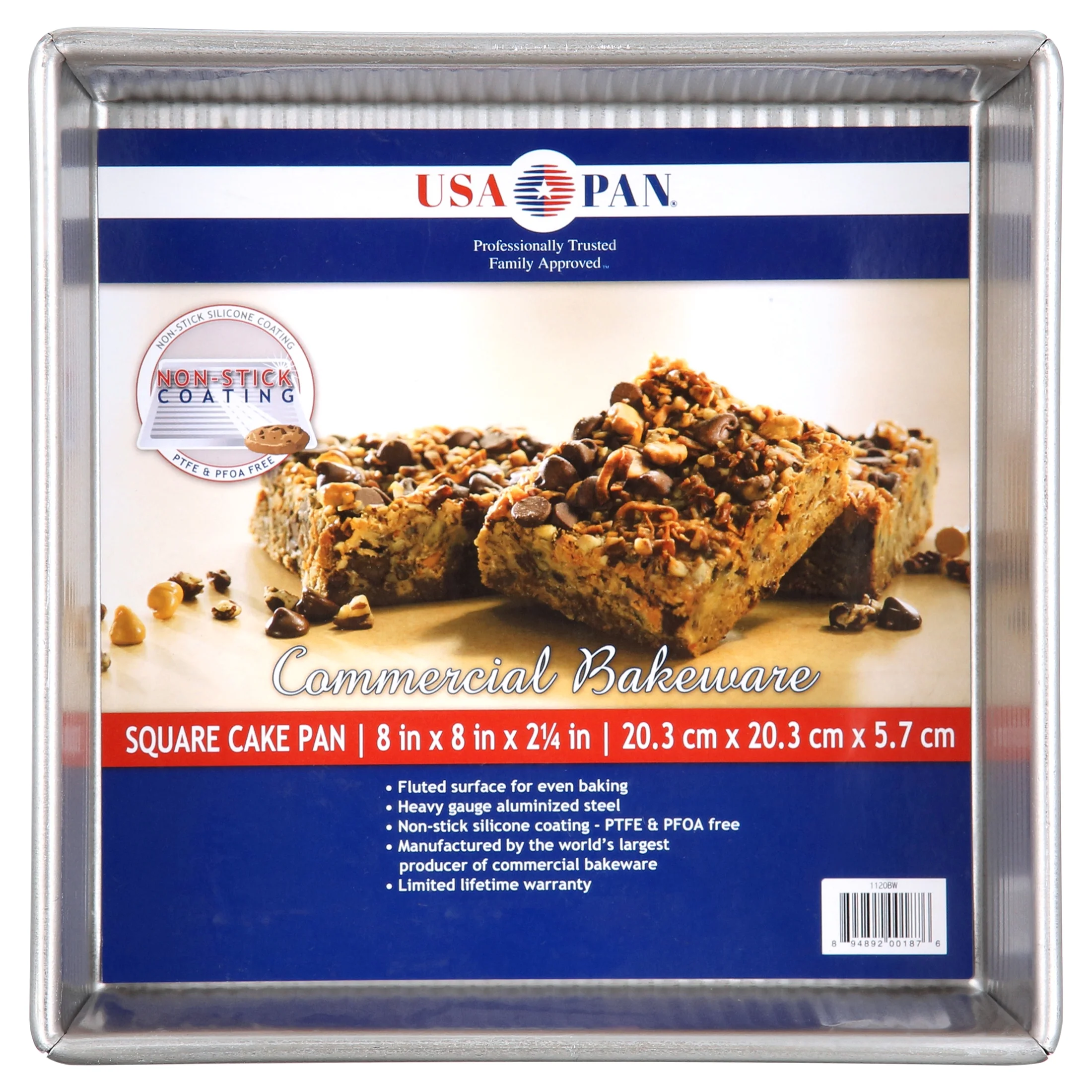 USA Pan Bakeware Nonstick 8 inch Square Cake Pan