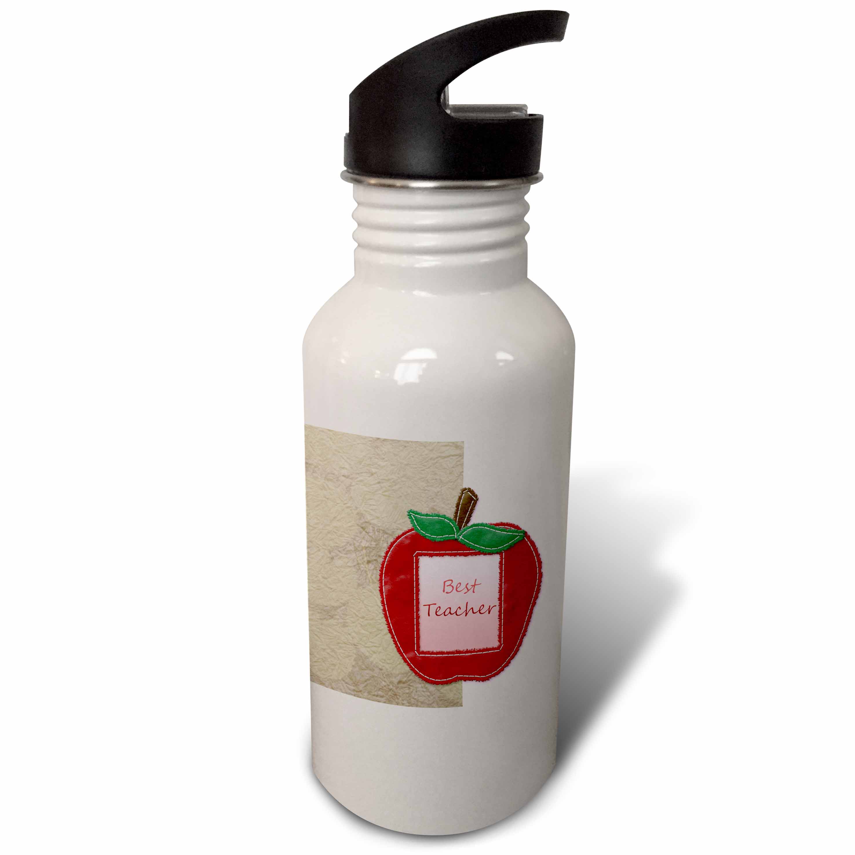 Best Teacher Apple Art - Fun Fruits 21 oz Sports Water Bottle wb-56207-1