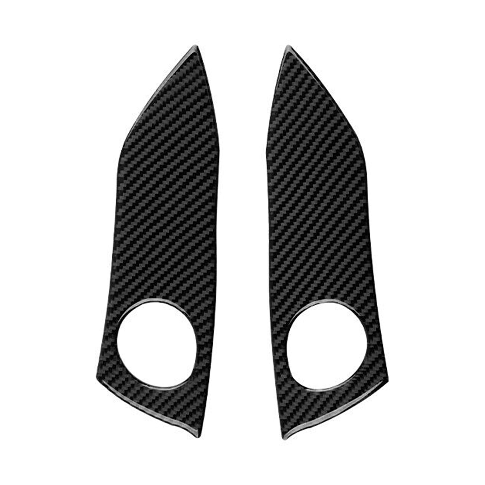 2Pcs Carbon Fiber Central Console Side Panel Cover Trim Fits Toyota RAV4 2006-12