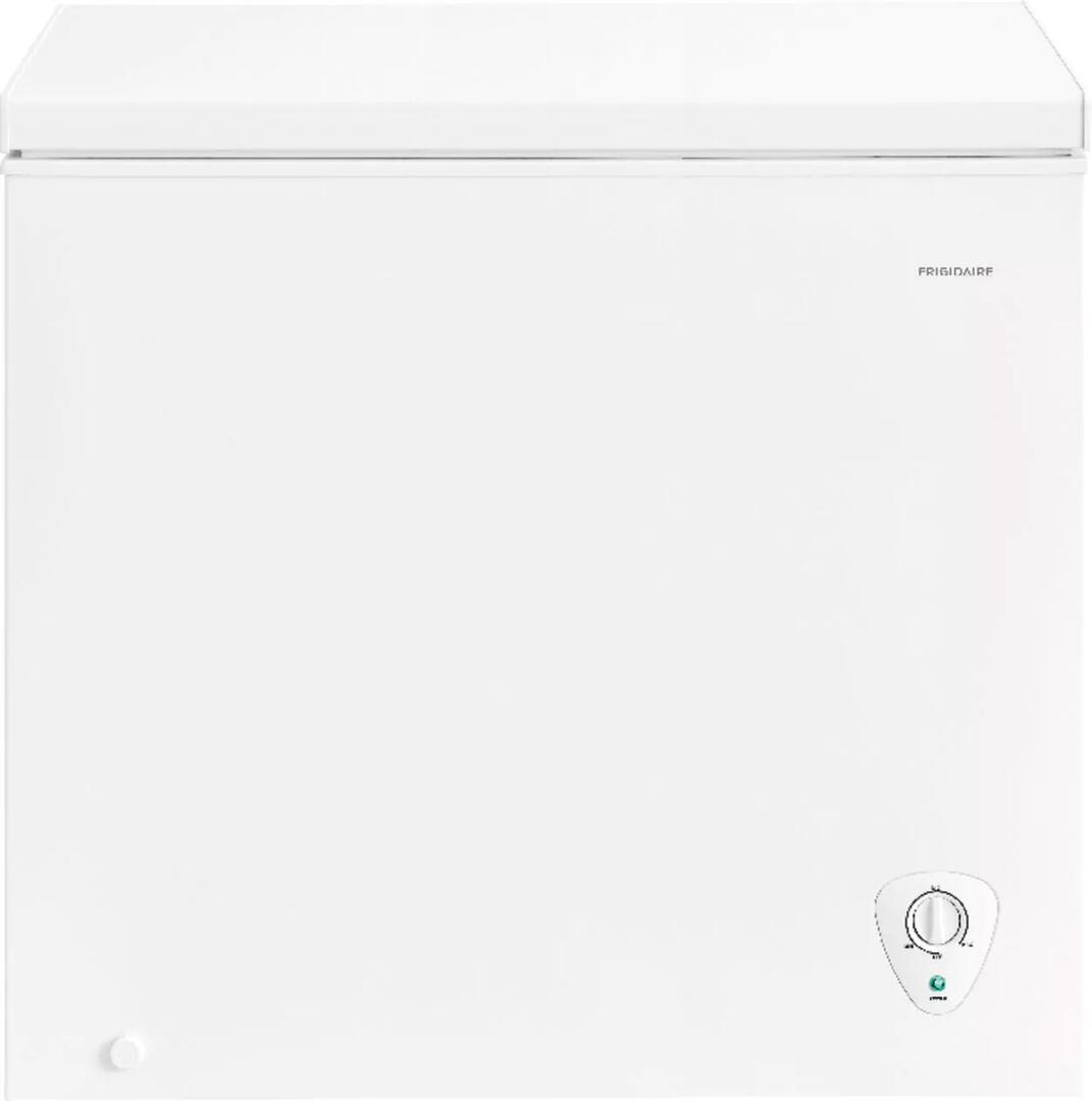 Frigidaire FFFC07M2UW 38 Chest Freezer with 7.2 cu. ft. Capacity  CSA Listed  Adjustable Temperature Control  Defrost Water Drain  and Removable Storage Basket  in White