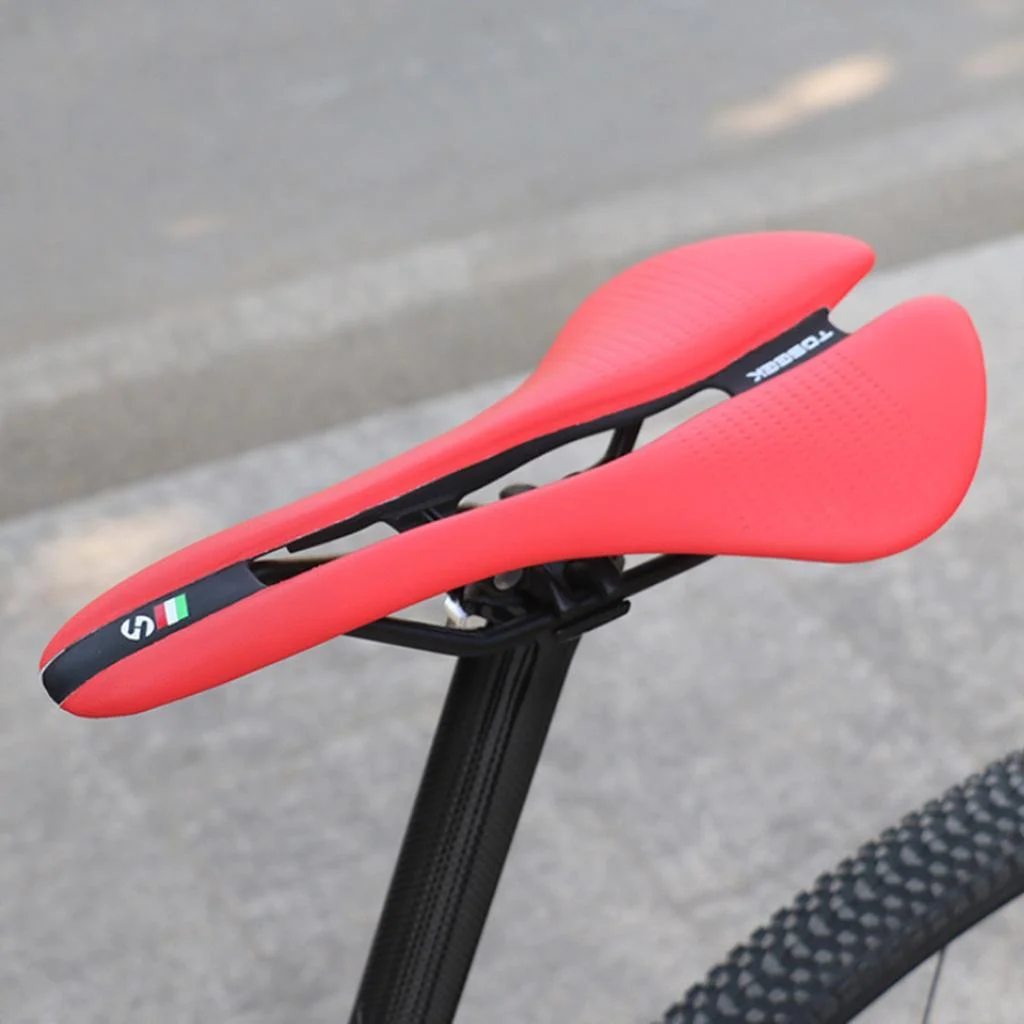Road Bike Saddle Cycling Racing Seat Parts Women Men White